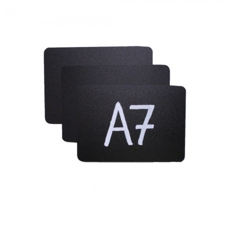 Ценник 105*74 мм. А7 меловой черный без подставки /1/100/