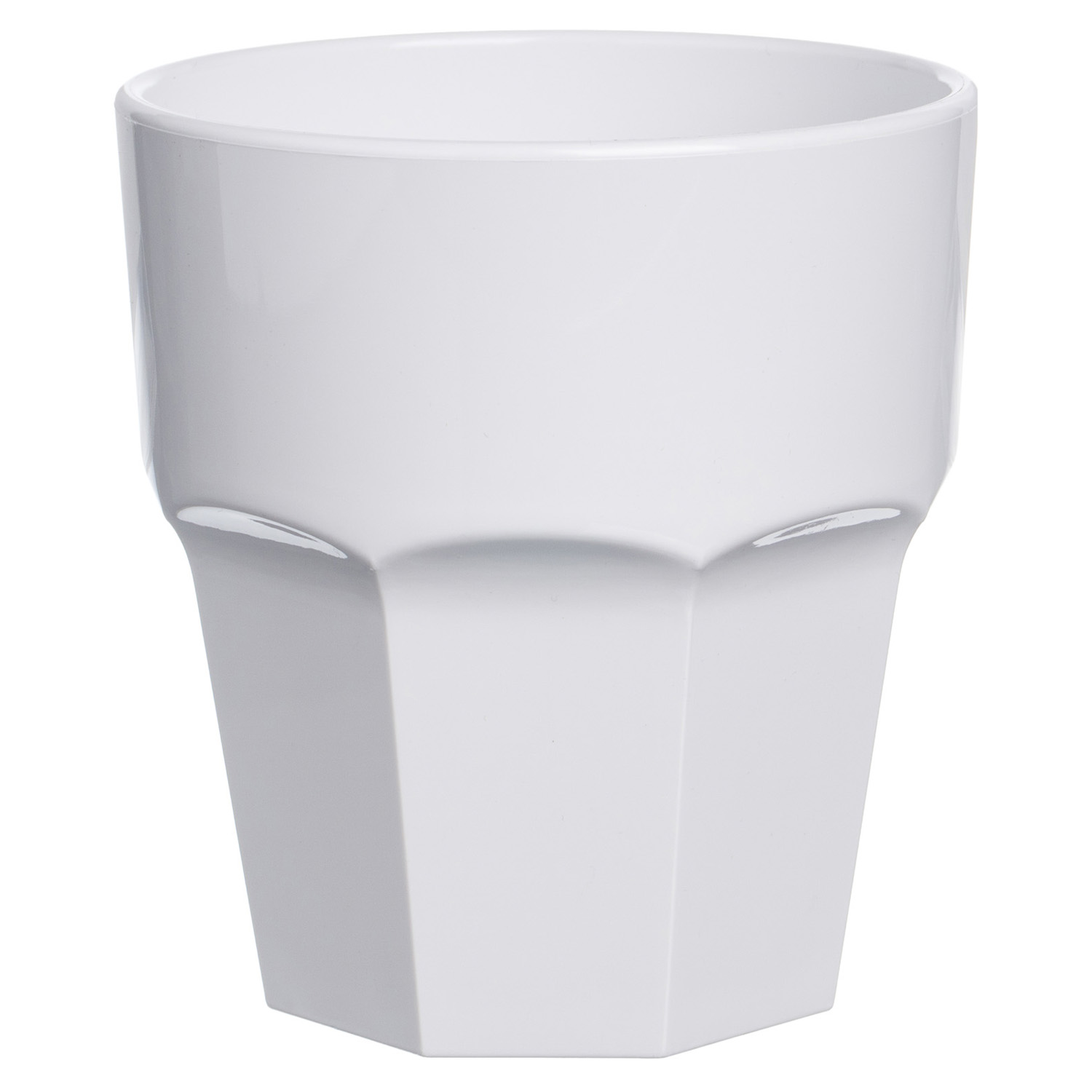 Олд Фэшн 250 мл. d=83 мм. h=90 мм. поликарбонат белый MGProf /1/42/