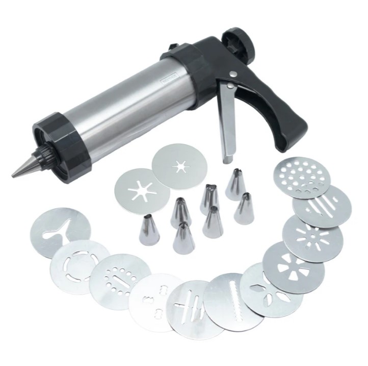 Шприц кондитерский дозирующий 200 мл. (21 насадка) нерж. VB /1/6/