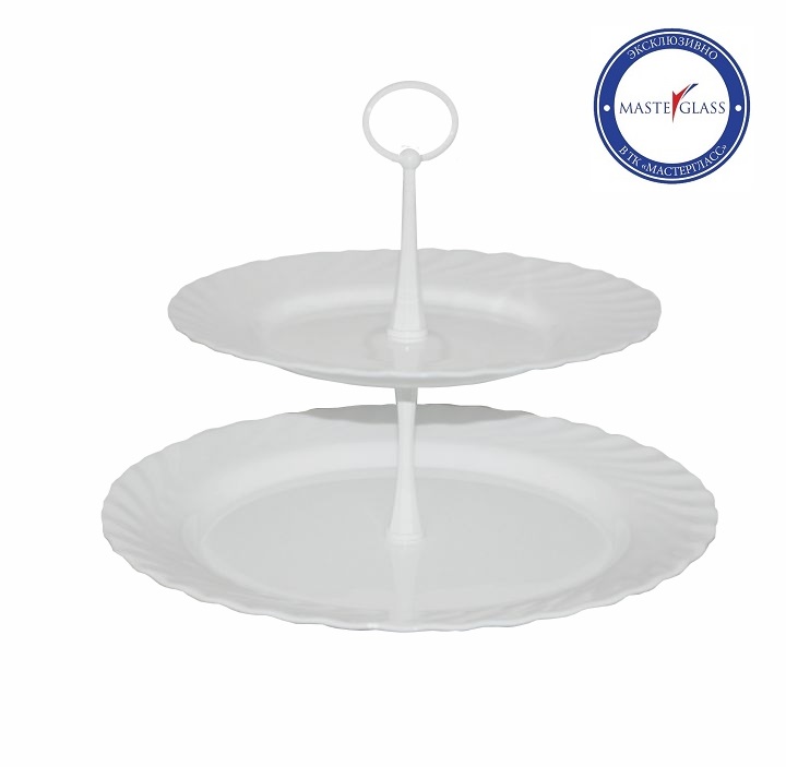 Этажерка 2-х ярусная d=24/31 см. h=24 см. Трианон /1/