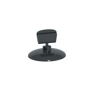 Держатель для ценников и табличек d=4,9 см. h=3,5 см. черный пласт на подставке /1/100/