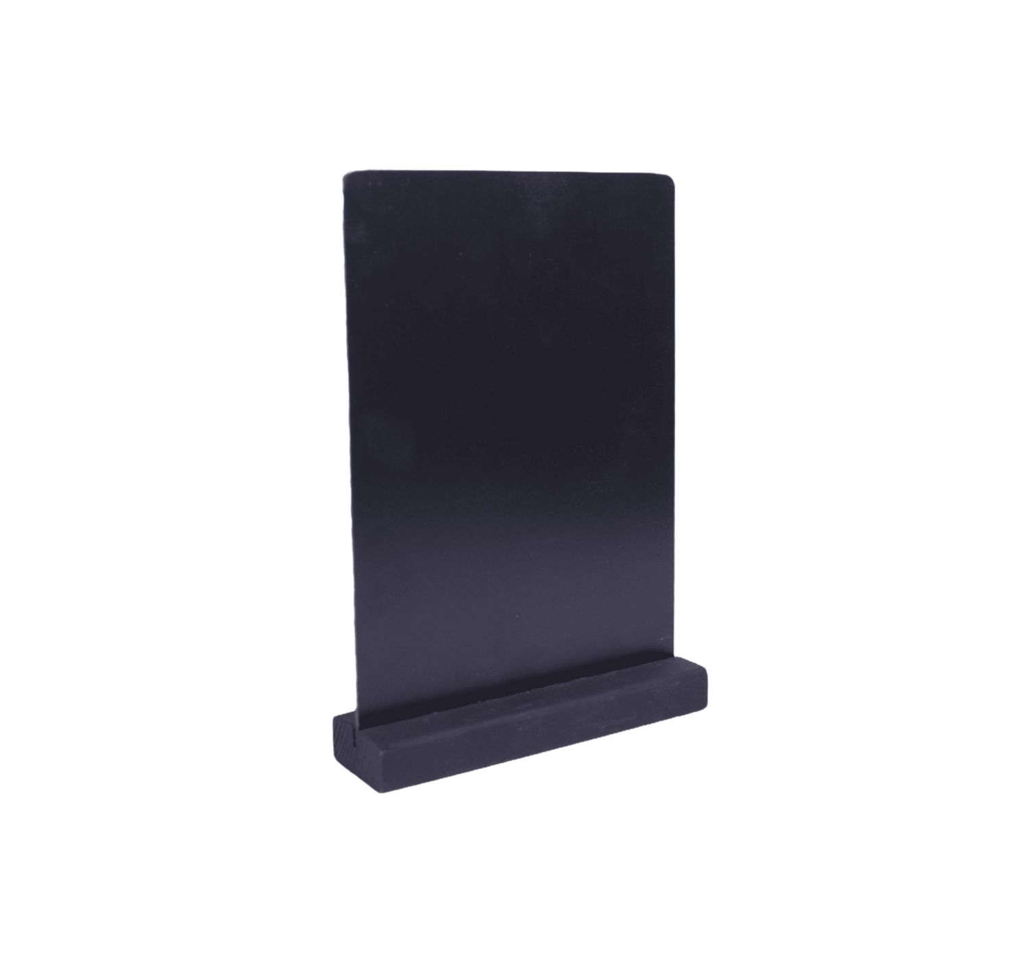 Табличка 150*210 мм. А5 меловая вертикал. тейбл тент, на дерев. подставке черная /1/ АКЦИЯ