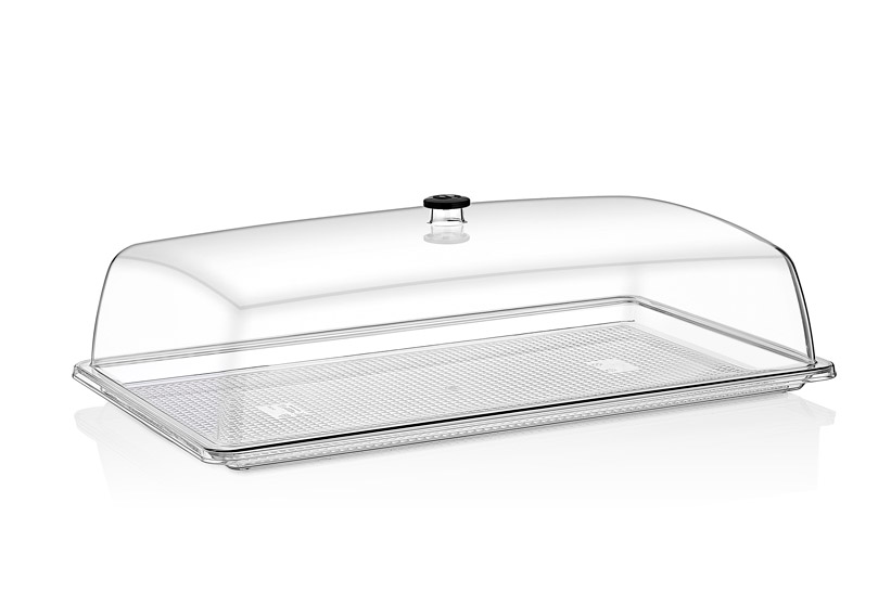 Крышка GN1/1 53*32,5 см. h=12,5 см. поликарбонат, прозрачная (поднос 76838) GP /1/6/