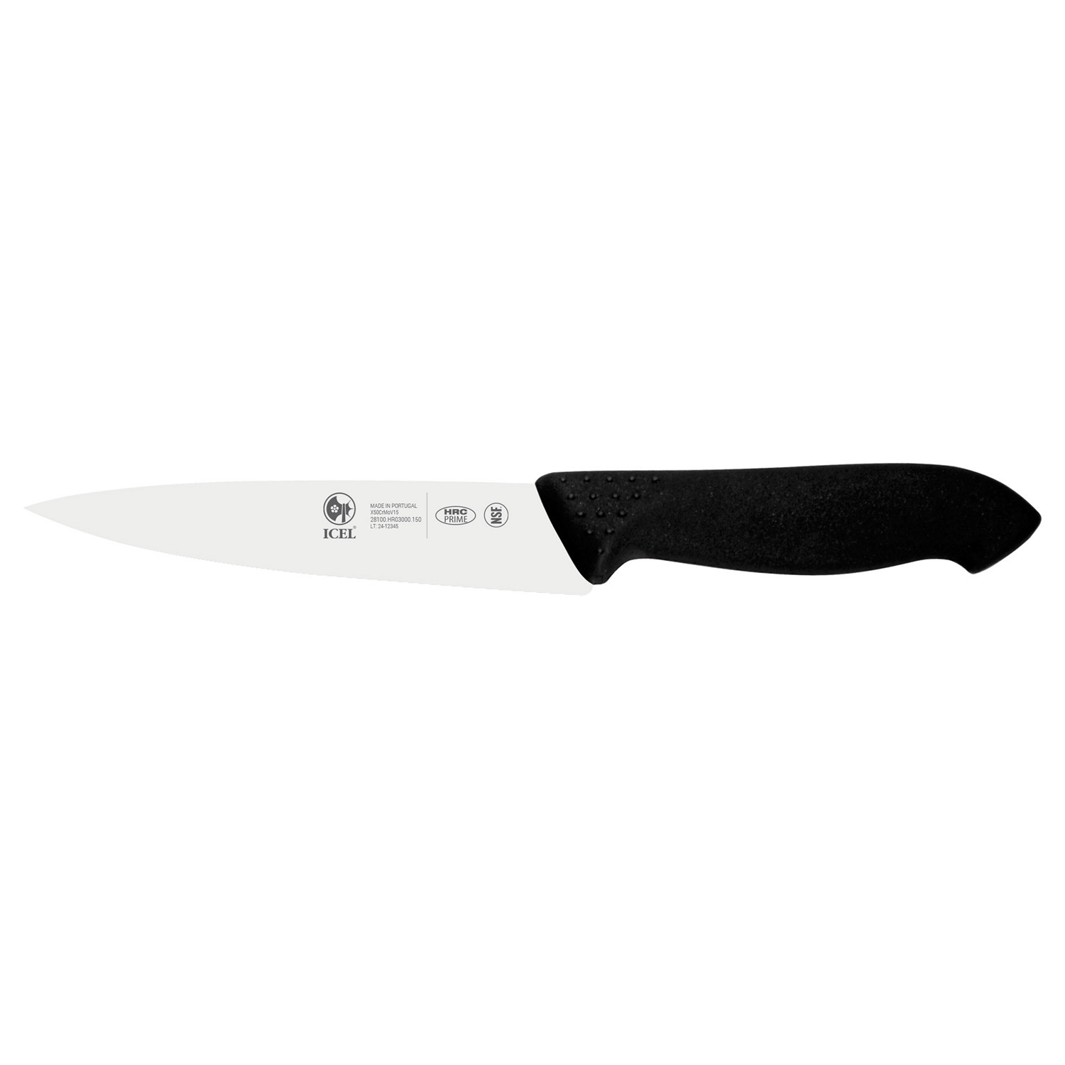 Нож кухонный 150/270 мм. черный антибактер. ручка HoReCa Icel /1/6/