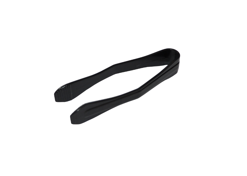 Щипцы для льда и сахара 12 см. черные поликарбонат MGprof /1/20/ АКЦИЯ