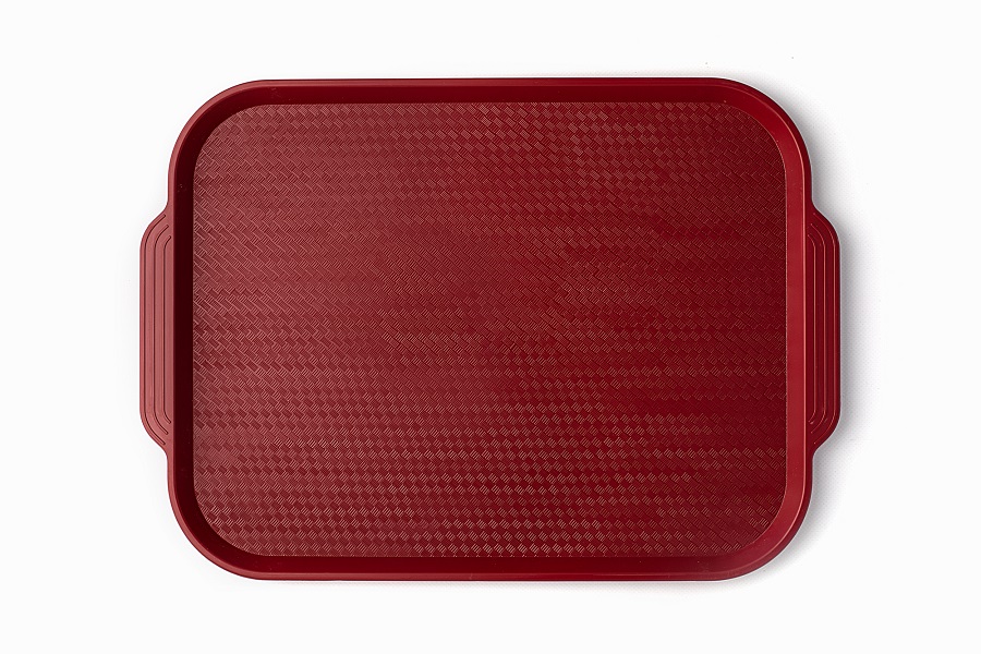 Поднос 45*34,5 см. темно-красный поверхность классик (416) MGprof /1/10/