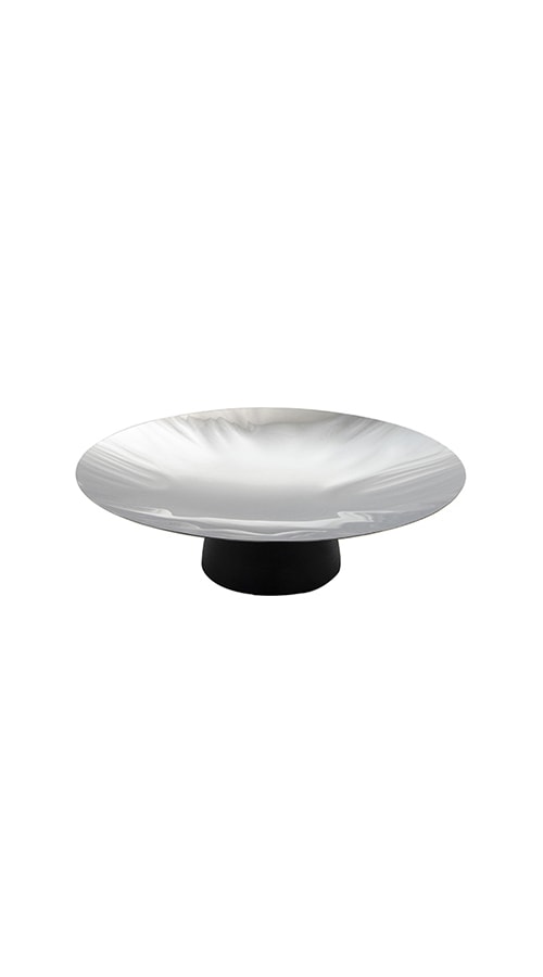 Подставка сервировочная 42 см. h=7 см. нерж. на дерев. ножке Abert /1/