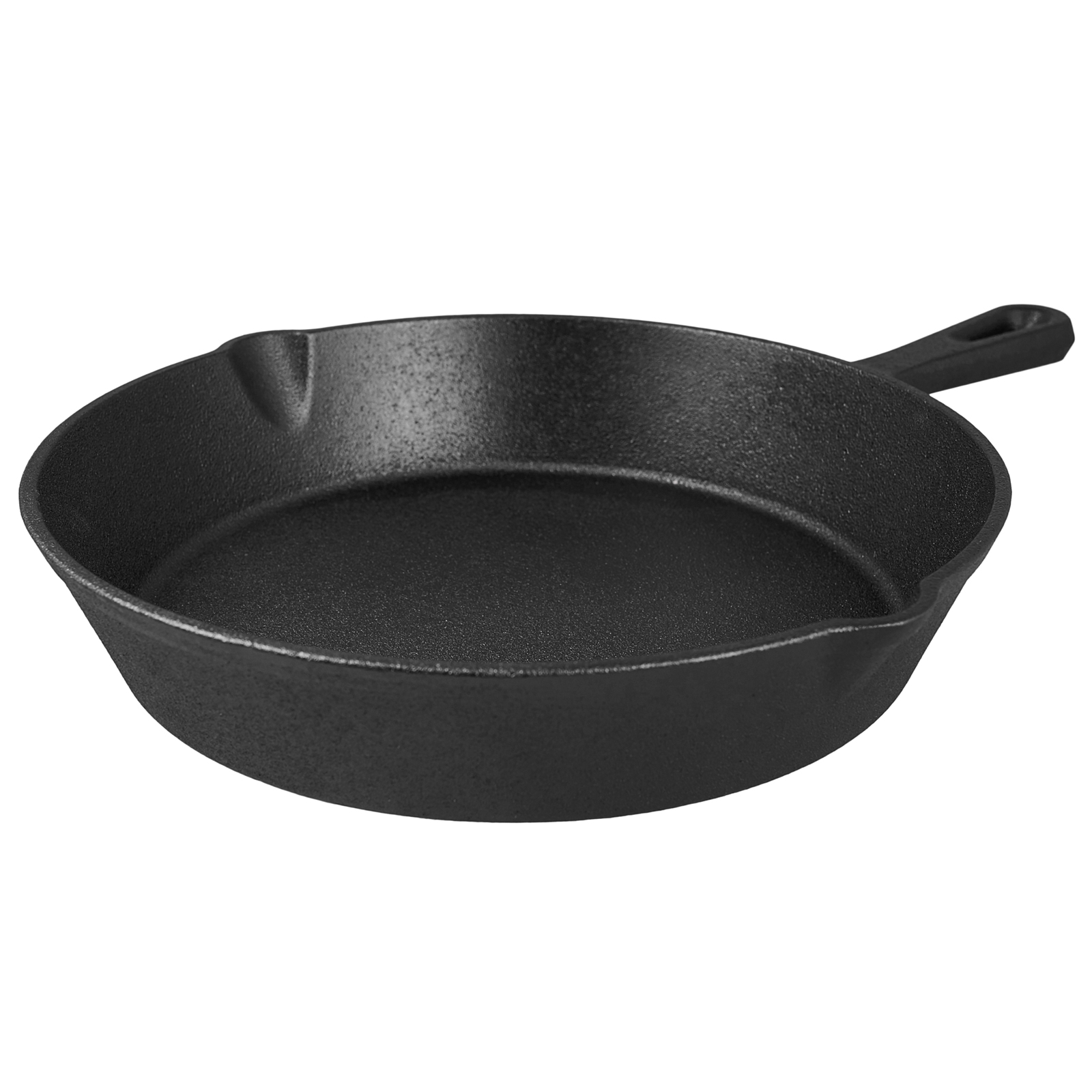 Сковорода d=24,5 см. h=5 см. 1,6 л. чугун. глубокая с лит. ручкой /1/6/