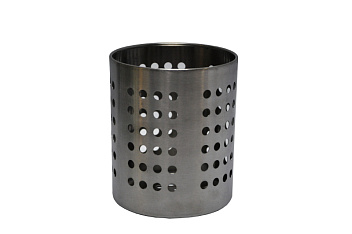 Подставка для столовых приборов (стакан) d=100 мм. h=125 мм. перфор. нерж. MGsteel /1/96/