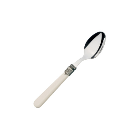 Ложка чайная Майя 18/0  1,2 мм  14,6 см. слоновая кость Abert /12/