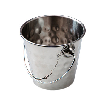 Ведерко для подачи  d=90/60 мм. h=90 мм. 350 мл. нерж. чеканное MGsteel /1/72/