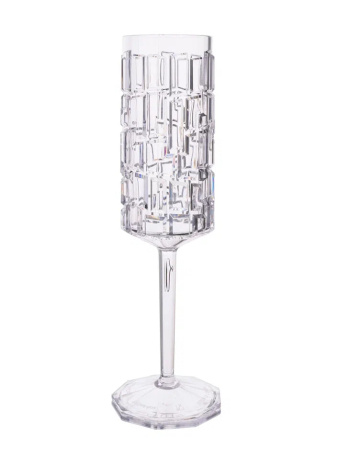 Бокал-флюте 180 мл. d=50 мм. h=220 мм. поликарбонат, прозрачн. Кристал Мозаик GP /1/50/ ВДОХНОВЕНИЕ