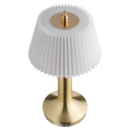 Лампа настольная d=13,5 см. h=26,5 см. 3 цвета, сенсорная регулировка яркости, нерж., белая LED PINE MGline /1/20/