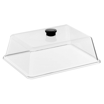 Крышка 27*21 см. h=9 см. поликарбонат, прозрачная (поднос 76859,76843,76851) GP /1/12/ ВДОХНОВЕНИЕ