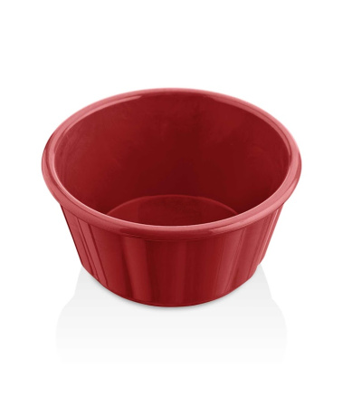 Соусник 130 мл. d=85 мм. h=45 мм. круглый, поликарбонат, красный GP /1/250/