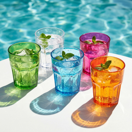 Олд Фэшн 250 мл. d=83 мм. h=90 мм. поликарбонат гранат /1/42/