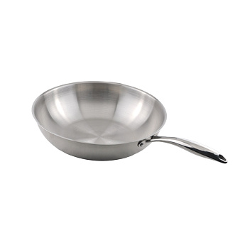 Сковорода Wok d=30 см. h=9 см. 5,1 л. нерж. (индукция) MGsteel /1/ Сковорода Wok d=30 см. h=9 см. 5,1 л. нерж. (индукция) MGsteel /1/
