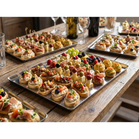 Блюдо для подачи прямоуг. 25*20 см. нерж. Abert /1/ ВДОХНОВЕНИЕ