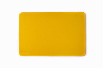 Доска разделочная п/п 450*300*11 мм. желтая поверхность шагрень MGprof /1/10/ Доска разделочная п/п 450*300*11 мм. желтая поверхность шагрень MGprof /1/10/