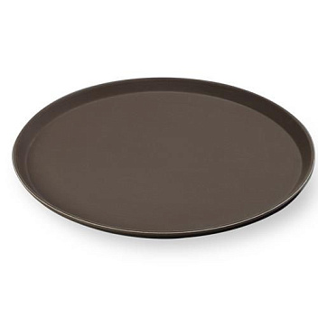 Поднос прорезиненный d=40 см. коричневый MGprof /1/12/ Поднос прорезиненный d=40 см. коричневый MGprof /1/12/