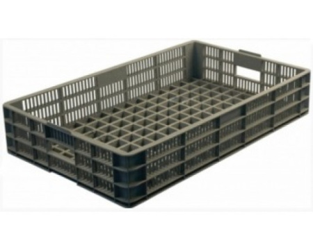 Ящик 740*465*145 мм. для хлеба, прямой перфорир., серый (крышка 73937) /1/72/ Ящик 740*465*145 мм. для хлеба, прямой перфорир., серый (крышка 73937) /1/72/