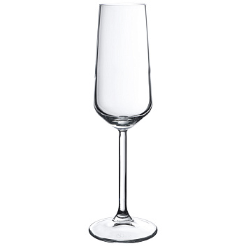 Бокал-флюте 195 мл. d=45 мм. h=226 мм.  Аллегра  тонкий край (440379) /12/672/