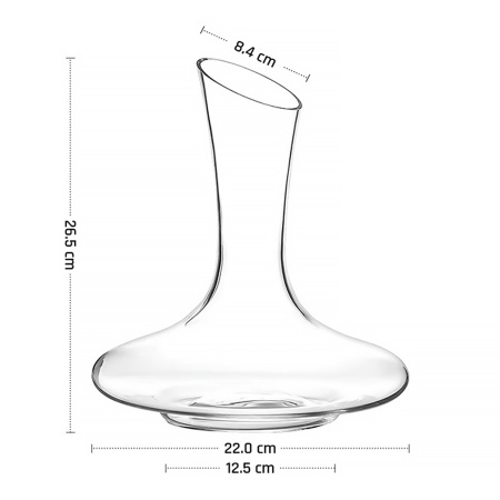Декантер 1,5 л. d=84 мм. h=265 мм. хр.стекло MGline /1/6/
