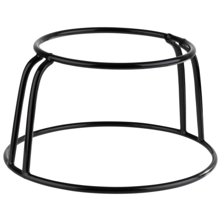 Подставка для фуршетных блюд d=22,5/30,5 см, h=16 см. черная, нерж. с прорезин. покрытием APS /1/4/