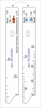 Линейка Sauza (0.5л./0.7л./1 л.)/ Hornitos (0.7л.) L=28 см. В=2 см. /1/