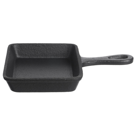 Сковорода порц. 12,5*10,3 см. h=2,5 см. 0,2 л. чугун /1/