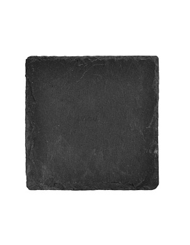 Блюдо для подачи квадр. 10*10 см. h=0,7 см. черное, сланец MGprof /4/25/ (S-11001) Блюдо для подачи квадр. 10*10 см. h=0,7 см. черное, сланец MGprof /4/25/ (S-11001)