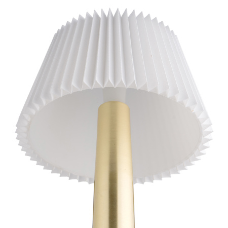 Лампа настольная d=13,5 см. h=26,5 см. 3 цвета, сенсорная регулировка яркости, нерж., белая LED PINE MGline /1/20/