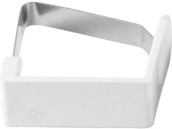 Зажим для скатерти белый /пластина MGprof /1/100/ Зажим для скатерти белый /пластина MGprof /1/100/