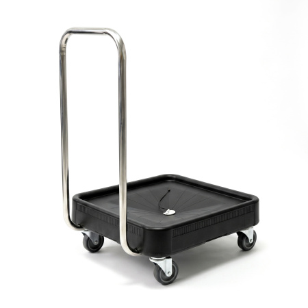 Тележка для кассет 580*580*220/900 мм. c ручкой нерж., черная п/п /1/
