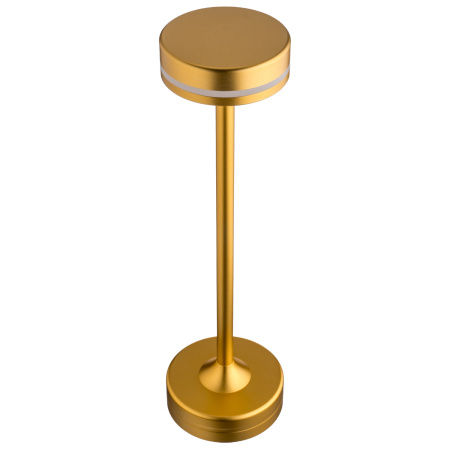 Лампа настольная d=9 см. h=31,5 см. 3 цвета, сенсорная регулировка яркости, алюм., золотая LED TECHNO MGline /1/20/