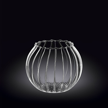 Ваза для цветов d=120 мм. h=100 мм. Термостекло Wilmax  /1/36/ АКЦИЯ