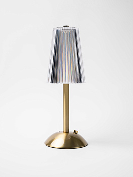 Лампа настольная беспроводная d=11 см. h=29,5 см. 3 цвета (телпый/натуральный/белый), 1 режим яркости, нерж./акрил, золотая LED CRYSTAL MGline /1/20/ Лампа настольная беспроводная d=11 см. h=29,5 см. 3 цвета (телпый/натуральный/белый), 1 режим яркости, нерж./акрил, золотая LED CRYSTAL MGline /1/20/