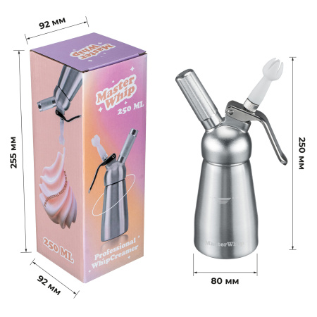 Сифон (кремер) для взбивания сливок  0,25 л. алюм./пластик MasterWhip /1/324/