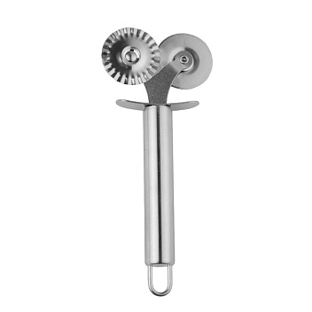 Нож для теста 17,5 см. d=3,8 см. нерж. двойной, ручка нерж. Abert /1/12/ Нож для теста 17,5 см. d=3,8 см. нерж. двойной, ручка нерж. Abert /1/12/