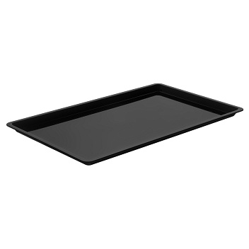 Поднос для подачи GN 1/1 53*32,5 см. поликарбонат, черный б/крышки (крышка 76826, 76827) GP /1/12/