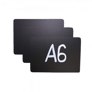 Ценник 105*148 мм. А6 меловой черный без подставки /1/20/