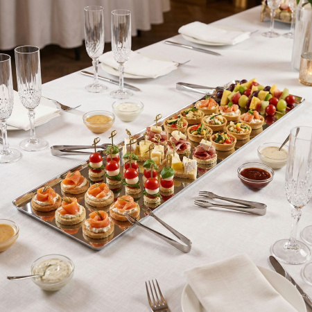 Блюдо для подачи прямоуг. 35*10 см. нерж. Abert /1/ ВДОХНОВЕНИЕ