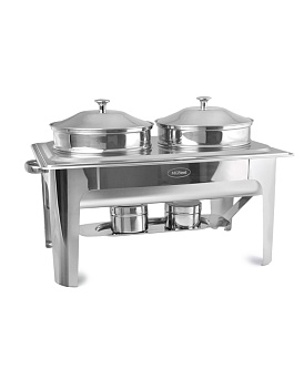 Чафиндиш (мармит) для первых блюд (две емкости по 4,5 л.) MGsteel /1/ АКЦИЯ