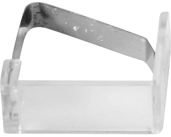Зажим для скатерти прозрачный /пластина MGprof /1/100/ Зажим для скатерти прозрачный /пластина MGprof /1/100/