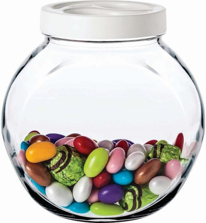 Банка для сыпучих прод. 1700 мл. с пластик. крышкой Белла /1/6/210/ АКЦИЯ