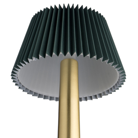 Лампа настольная d=13,5 см. h=26,5 см. 3 цвета, сенсорная регулировка яркости, нерж., зеленая LED PINE MGline /1/20/