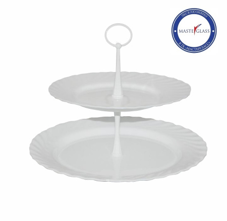 Этажерка 2-х ярусная d=24/31 см. h=24 см. Трианон /1/