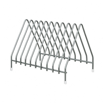 Подставка для досок на 10 шт. 42*29*28 см. нерж. MG /1/ Подставка для досок на 10 шт. 42*29*28 см. нерж. MG /1/