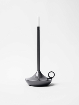 Лампа настольная беспроводная d=11 см. h=25,5 см. 1 цвет, 3 режима яркости, алюм., серая LED CANDLE MGline /1/20/ Лампа настольная беспроводная d=11 см. h=25,5 см. 1 цвет, 3 режима яркости, алюм., серая LED CANDLE MGline /1/20/