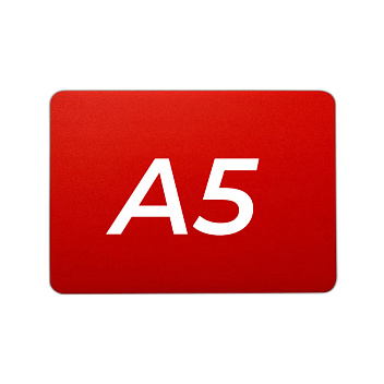 Ценник 210*148 мм. А5 меловой красный без подставки /1/ АКЦИЯ